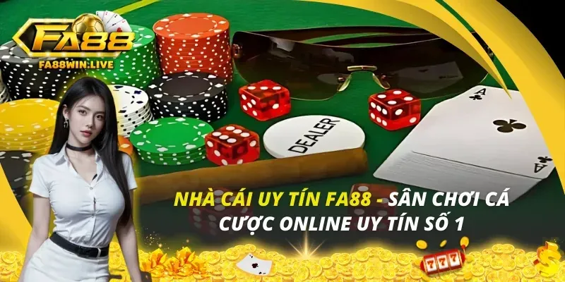 Thẻ tin tức về trải nghiệm sòng bạc trực tuyến tại link fly88, với hình ảnh người chia bài chuyên nghiệp
